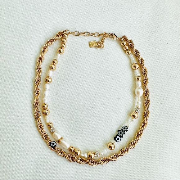 Dannijo Lucy 10K Gold-Plated & Multi-Stone Double-Strand Necklace NWT - Picture 13 of 17